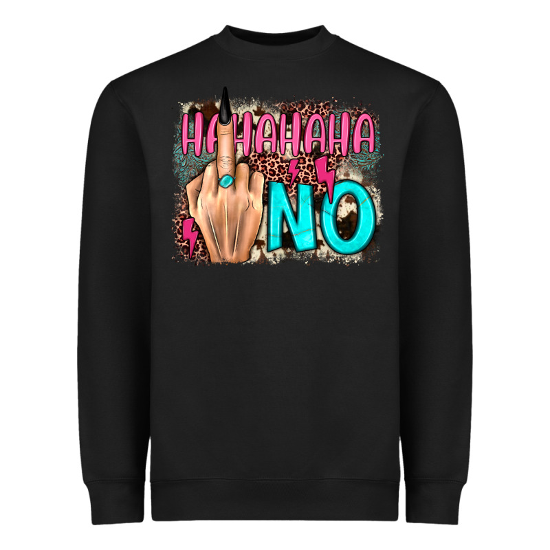 Hahahaha No Leopard Cowhide Heavyweight Sweatshirt by JahusDesignShop | Teevron