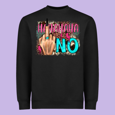 Hahahaha No Leopard Cowhide Heavyweight Sweatshirt Designed By Jahusdesignshop