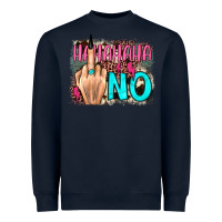 Navy hahahaha no leopard cowhide Heavyweight Sweatshirt - JahusDesignShop
