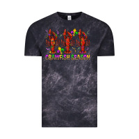 Cloud Black Crawfish season mardi gras Vintage Tee - BundleAndBundleShop