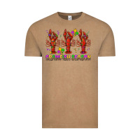 Vintage Coffee Crawfish season mardi gras Vintage Tee - BundleAndBundleShop