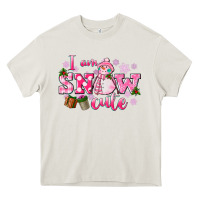 Cream i am snow cute Heavy Core Tee - CowGirlArtShop