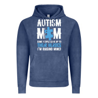 Vintage Denim lil autism mom Vintage Hoodie - CowhideDigitalArt