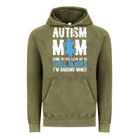 Vintage Olive lil autism mom Vintage Hoodie - CowhideDigitalArt