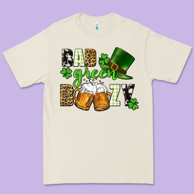 Bad Green Boozy St. Patrick's Day Premium Tee Designed By Cowgirlartshop
