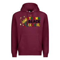 Burgundy strong black queen Premium Hoodie - Artiststas
