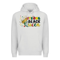 Dove Grey strong black queen Premium Hoodie - Artiststas