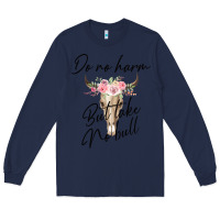 Navy Do No Harm But Take No Bull Long Sleeve Tee - Bettercallsaul