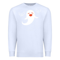 White genshin impact hu tao  spirit ghost art lightweight Premium Sweatshirt - DesigneFamous