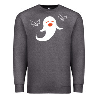 Charcoal Heather genshin impact hu tao  spirit ghost art lightweight Premium Sweatshirt - DesigneFamous