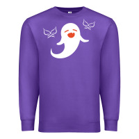 Purple genshin impact hu tao  spirit ghost art lightweight Premium Sweatshirt - DesigneFamous