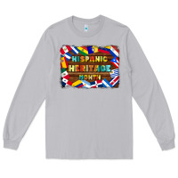 Moon Dust hispanic heritage flags Long Sleeve Tee - BundleAndBundleShop
