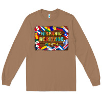 Toasted Coconut hispanic heritage flags Long Sleeve Tee - BundleAndBundleShop