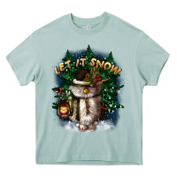 Let It Snow Heavy Core Tee | Teevron