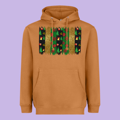 Christmas Brush Stoke Heavyweight Hoodie Designed By Jahusdesignshop
