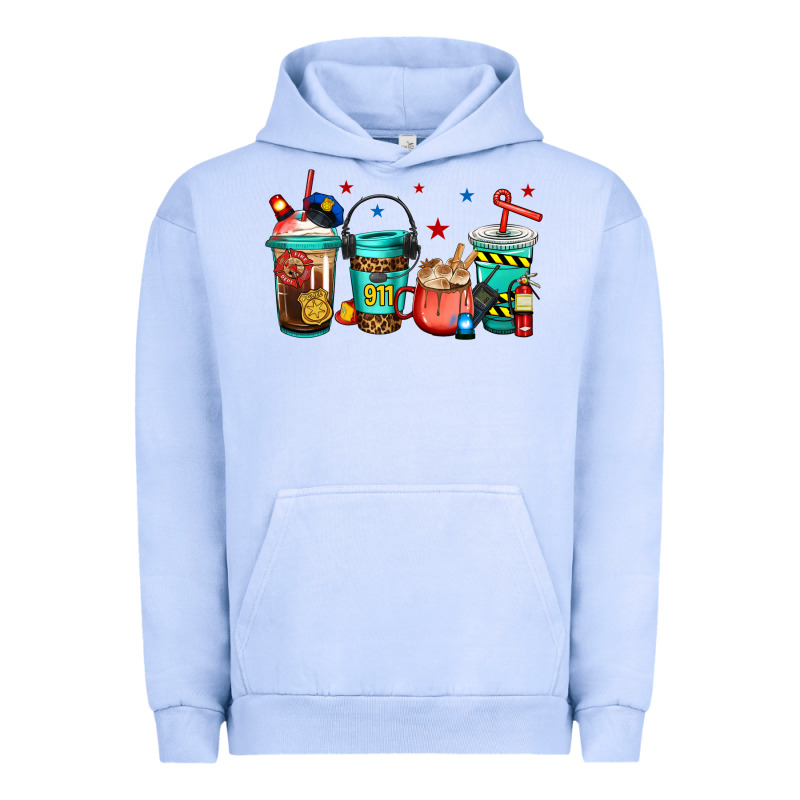 911 Police Firefighter Dispatcher Urban Hoodie by Jasminsmagicworld | Teevron