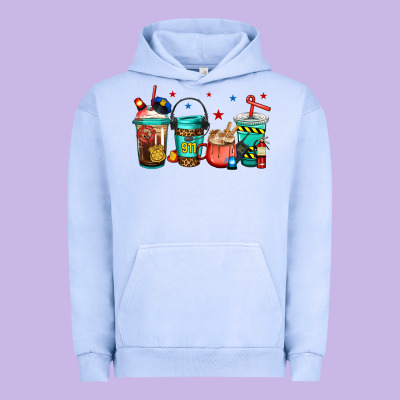 911 Police Firefighter Dispatcher Urban Hoodie Designed By Jasminsmagicworld
