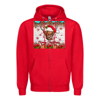 Red merry christmas cow Zipper Hoodie - JahusDesignShop