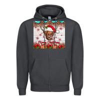Smoke merry christmas cow Zipper Hoodie - JahusDesignShop