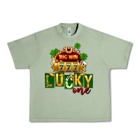 Oil Green St Patricks Lucky One Urban Heavy Tee - FaDigitalArtStudio
