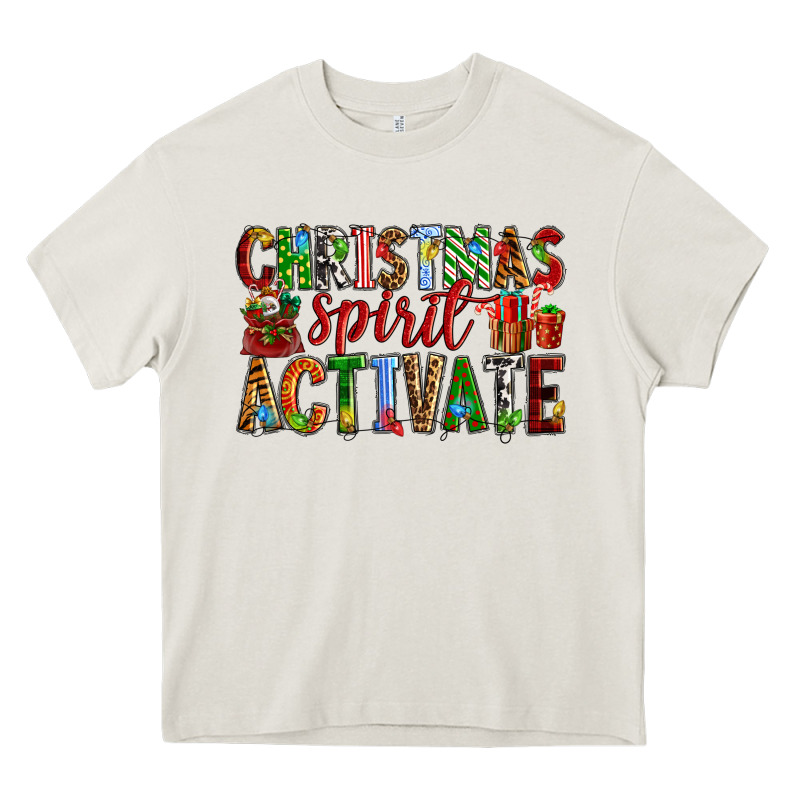 Christmas Spirit Activate Heavy Core Tee by RanaPortraitStore | Teevron