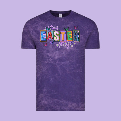 Easter With Leopard Vintage Tee Designed By Fadigitalartstudio