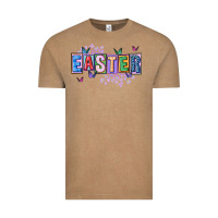 Vintage Coffee easter with leopard Vintage Tee - FaDigitalArtStudio
