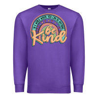 Purple be kind Premium Sweatshirt - JahusDesignShop