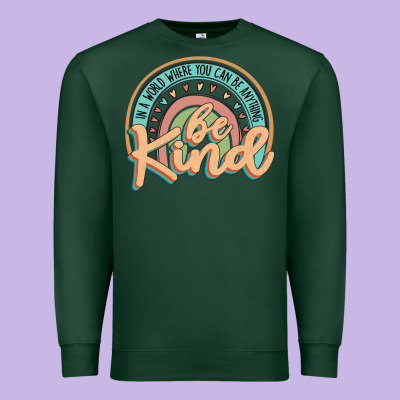 Be Kind Premium Sweatshirt Designed By Jahusdesignshop