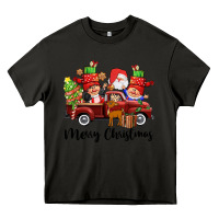 Asphalt merry christmas truck gnomies Heavy Core Tee - CowGirlArtShop