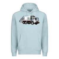 Blue Mist garbage truck Premium Hoodie - Artiststas