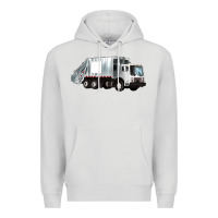Dove Grey garbage truck Premium Hoodie - Artiststas
