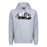 Heather Grey garbage truck Premium Hoodie - Artiststas