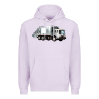 Lilac garbage truck Premium Hoodie - Artiststas