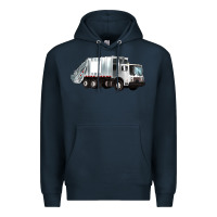 Navy garbage truck Premium Hoodie - Artiststas