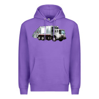 Purple garbage truck Premium Hoodie - Artiststas