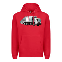 Red garbage truck Premium Hoodie - Artiststas
