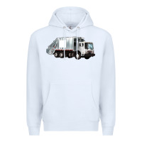 White garbage truck Premium Hoodie - Artiststas