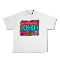 Xoxo Valentine's Day Pink Roses And Hearts Urban Heavy Tee | Teevron