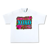 White xoxo valentine's day pink roses and hearts Urban Heavy Tee - Jasminsmagicworld