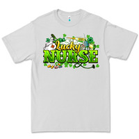 Dove Grey Lucky Nurse St. Patrick's Day Premium Tee - HowdyJamesFarm