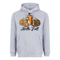 Heather Grey hello fall Heavyweight Hoodie - JahusDesignShop