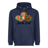 Navy hello fall Heavyweight Hoodie - JahusDesignShop