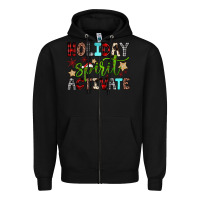 Black holiday spirit activate Zipper Hoodie - JahusDesignShop