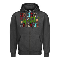 Charcoal Heather holiday spirit activate Zipper Hoodie - JahusDesignShop