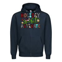 Navy holiday spirit activate Zipper Hoodie - JahusDesignShop