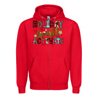 Red holiday spirit activate Zipper Hoodie - JahusDesignShop