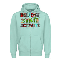 Holiday Spirit Activate Zipper Hoodie | Teevron