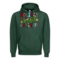 Sports Green holiday spirit activate Zipper Hoodie - JahusDesignShop