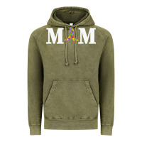 Vintage Olive LIL Autism Mom Vintage Hoodie - CowhideDigitalArt